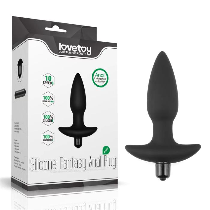 10 Fonksiyonlu Anal Vibratör - Silicone Fantasy Anal Plug