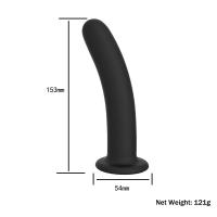 BLACK DONG Anal Vajinal Kullanım Silikon Vantuzlu Dildo 15 CM