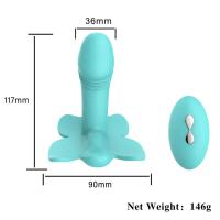 BUTTERFLY Kablosuz Kumandalı Klitoris ve G-Spot Uyarıcı Giyilebilir 2 in 1 Vibratör - Mor