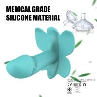 BUTTERFLY Kablosuz Kumandalı Klitoris ve G-Spot Uyarıcı Giyilebilir 2 in 1 Vibratör - Mavi