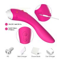 FAIRYLAND 9+9 Modlu Klitoris ve G-Spot Uyarıcı 2 in 1 Dil Vibratör - Pembe