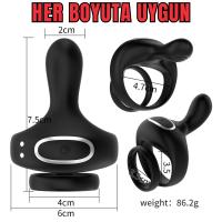 PRIME TOYS Aurora Telefon Bluetooth Kontrollü Klitoris Uyarıcı Vibratör Titreşimli Testis ve Penis Yüzüğü