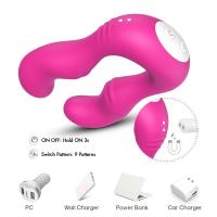 SERAPH PRO Kablosuz Kumandalı Strapless Çift Taraflı G Spot Çatal Vibratör - Pembe