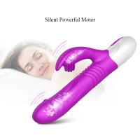 T20 - Şarjlı Akıllı Isıtmalı Şişirilebilir ve İleri Geri Hareketli G-Spot ve Klitoris Uyarıcı 2 in 1 Yapay Penis Rabbit Vibratör