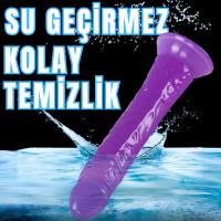 UNIQUE Realistik Dokuda Dildo Vantuzlu Gerçekçi Yapay Penis 21 CM