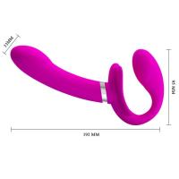 VALERIE Giyilebilir Klitoris Uyarıcı Strapless Strap-On 2 in 1 Couple Vibratör Dildo