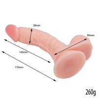 VITO Dildo Gerçekçi Et Dokusunda Eğik Realistik Penis 16CM