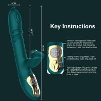 XMAS G-Spot Tapping Klitoris Emiş ve İleri Geri Hareketli Isıtmalı 4 in 1 Vibratör