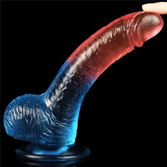 20 CM Anal Vajinal Kullanım Yumuşak Dokulu Jel Penis - Dazzle Studs