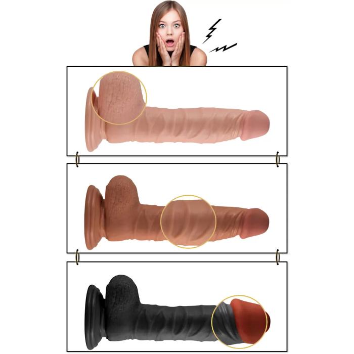 22 CM Titreşimli Realistik Penis - Real Extreme