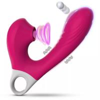 AIWEI PRO G-Spot Tapping ve Klitoris Emiş Güçlü 2 in 1 Vibratör