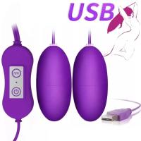 BRIGHT Double Vibrating Eggs Usb Girişli Kegel Egzersiz Vajina Anal Orgazm Topu