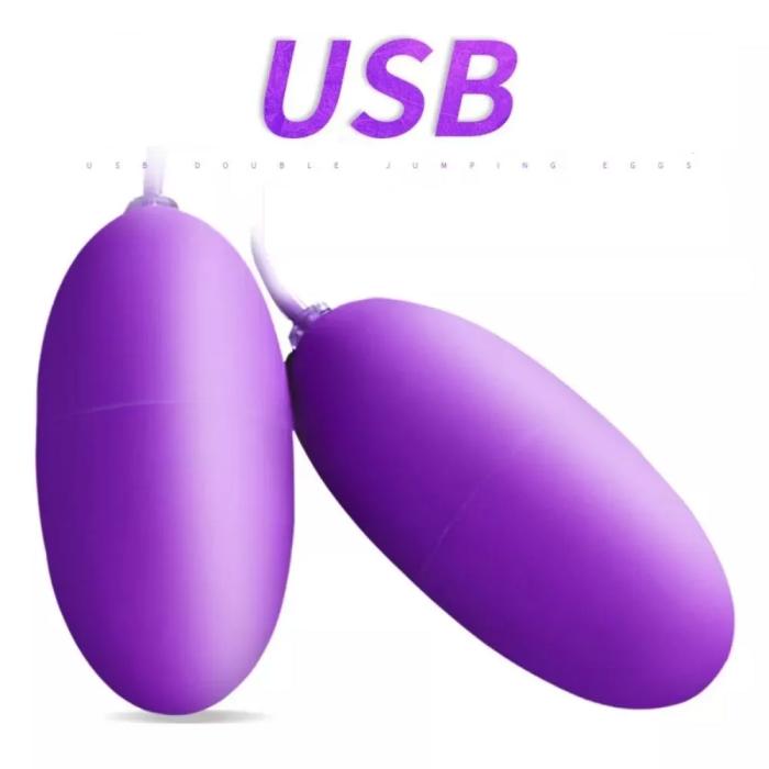 BRIGHT Double Vibrating Eggs Usb Girişli Kegel Egzersiz Vajina Anal Orgazm Topu