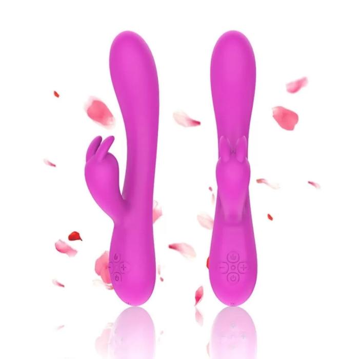 CANTA Şarjlı Çift Motorlu Isıtmalı Klitoris ve G Spot Uyarıcı 2 in 1 Rabbit Vibratör