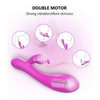 CANTA Şarjlı Çift Motorlu Isıtmalı Klitoris ve G Spot Uyarıcı 2 in 1 Rabbit Vibratör