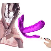 Cute M5 - Şarjlı Kumandalı Akıllı Isıtmalı G-Spot ve Klitoris Uyarıcı Dil Hareketli Giyilebilir 3 in 1 Anal Vibratör