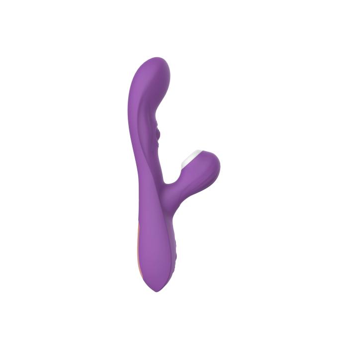 EDAN G-Spot Uyarıcı A-Spot Flapping ve Klitoris Emiş Güçlü 3 in 1 Vibratör - Mor