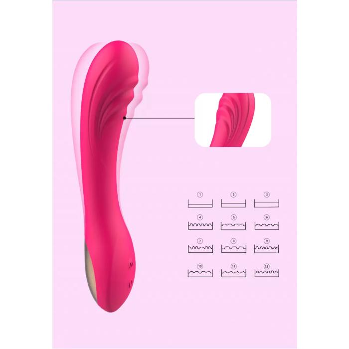 EXTER 12 Titreşim Modlu G-Spot Uyarıcı Dildo Vibratör