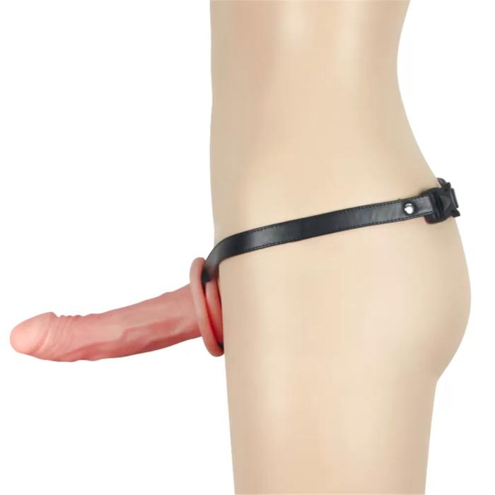 İçi Boş Belden Bağlamalı Realistik Penis - Unisex Hollow Strap On