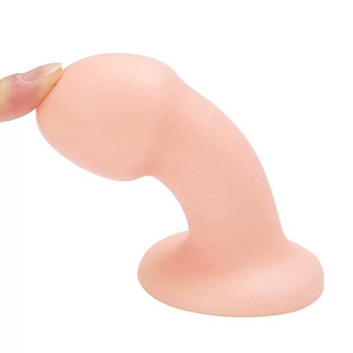 LIFELIKE VIBE Ultra Realistik Dokulu Vantuzlu Anal Butt Plug 9.5 CM - Ten Rengi