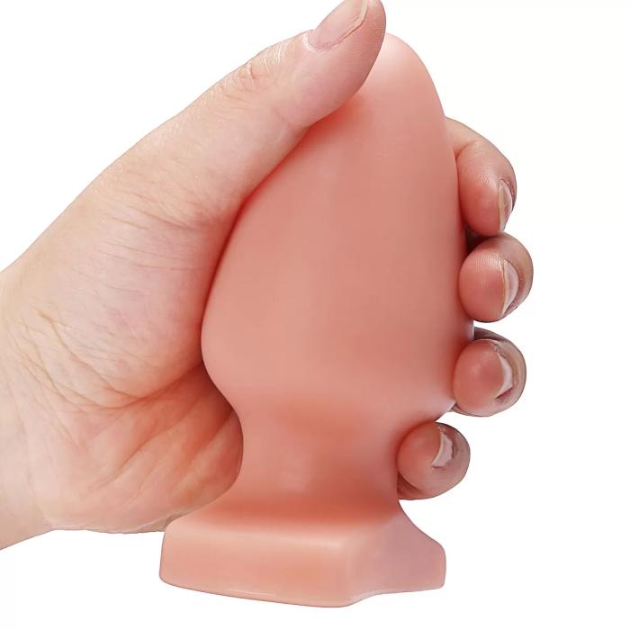 LIFELIKE VIBE Ultra Realistik Dokulu Vantuzlu Anal Butt Plug 12 CM - Ten Rengi