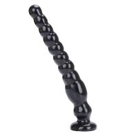 LIFELIKE VIBE Ultra Realistik Dokulu Boğumlu Anal Butt Plug 27 CM - Siyah