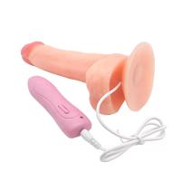 LIFELIKE VIBE Ultra Yumuşak Dokulu Titreşimli ve Rotasyonlu Realistik Vibratör Penis 20 CM