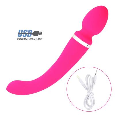 MASSAGE STICK Çift Taraflı Kullanılabilir G-Spot Uyarıcı ve Klitoris Masaj Vibratör - Pembe