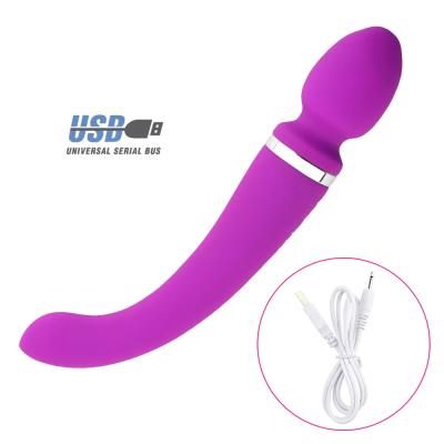 MASSAGE STICK Çift Taraflı Kullanılabilir G-Spot Uyarıcı ve Klitoris Masaj Vibratör - Mor