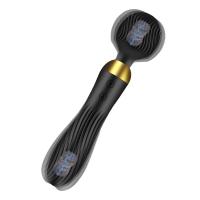 MASSAGE STICK 18 Titreşim Hızlı G-Spot ve Klitoris Uyarıcı Çift Taraflı Av Masaj Vibratör - Siyah