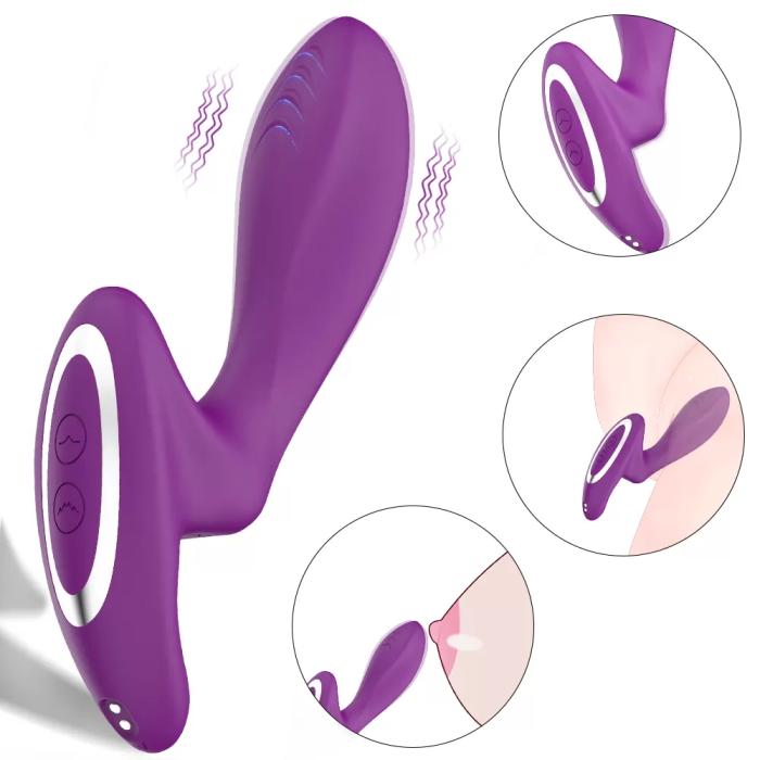 MR Z. Klitoris ve Vajina Uyarıcı G-Spot Tapping Su Geçirmez 3 in 1 Vibratör