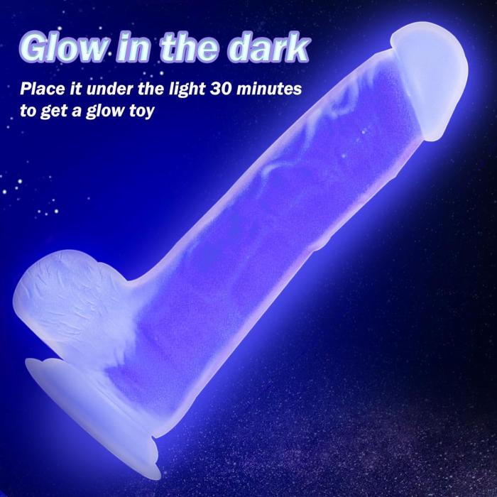 NEON ELITE Glow in the Dark  - Karanlıkta Parlayan Dildo Ultra Realistik Yapay Penis Vibrator