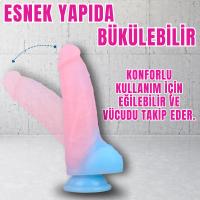 NEON ELITE Glow in the Dark - Karanlıkta Parlayan Dildo Ultra Yumuşak Realistik Yapay Penis