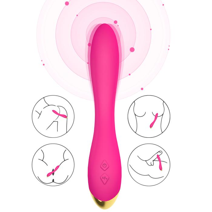 PRIME TOYS Flamingo Şarjlı Esnek G Spot Uyarıcı Çok Açılı Vibratör - Pembe