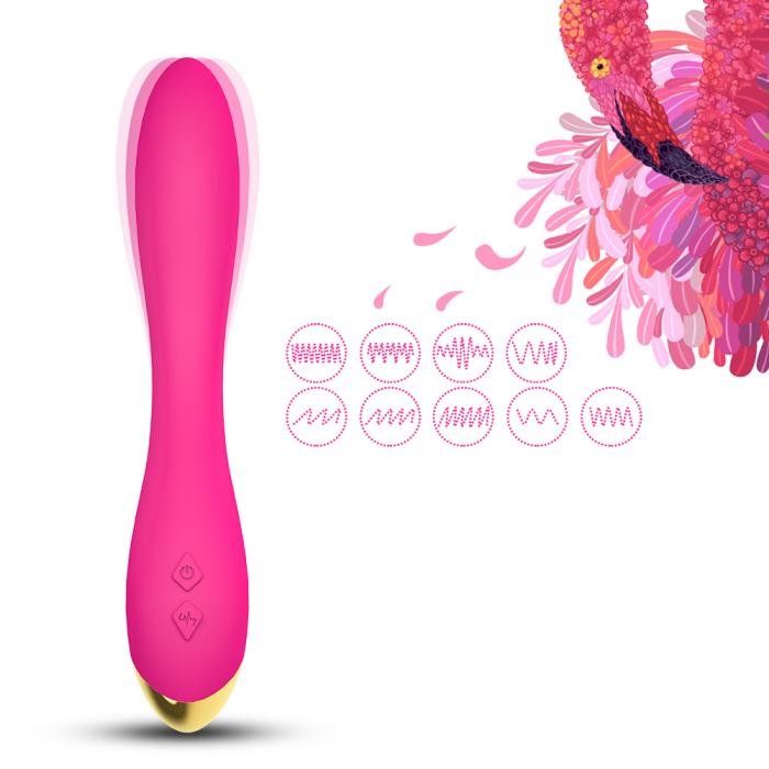 PRIME TOYS Flamingo Şarjlı Esnek G Spot Uyarıcı Çok Açılı Vibratör - Pembe