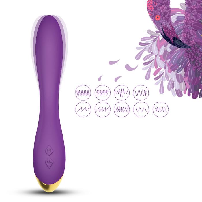 PRIME TOYS Flamingo Şarjlı Esnek G Spot Uyarıcı Çok Açılı Vibratör - Mor