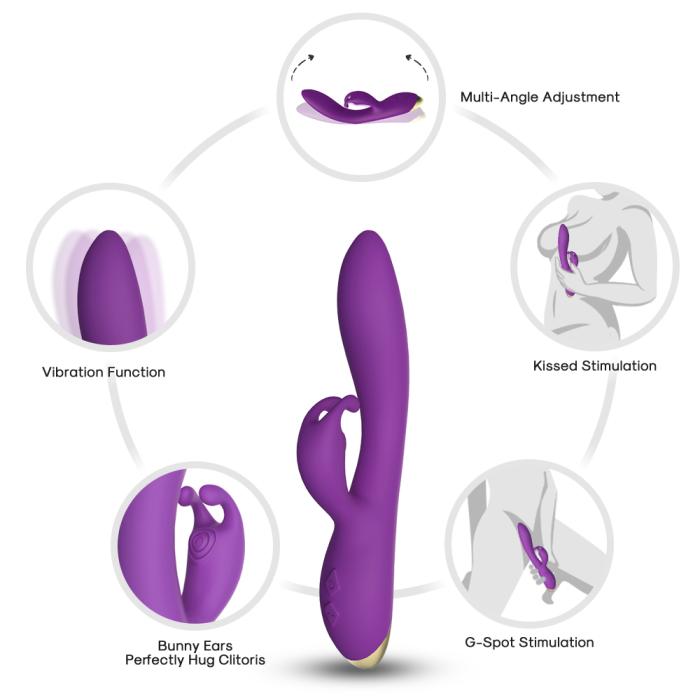 PRIME TOYS Bonnie Klitoris ve G Spot Uyarıcı Rabbit Vibratör - Mor