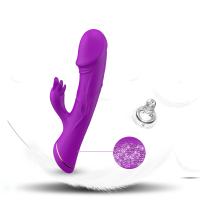 PRIME TOYS Spunk Şarjlı Çift Motorlu G Nokta ve Klitoris Uyarıcı 2 in 1 Rabbit Yapay Penis Vibratör - Mor