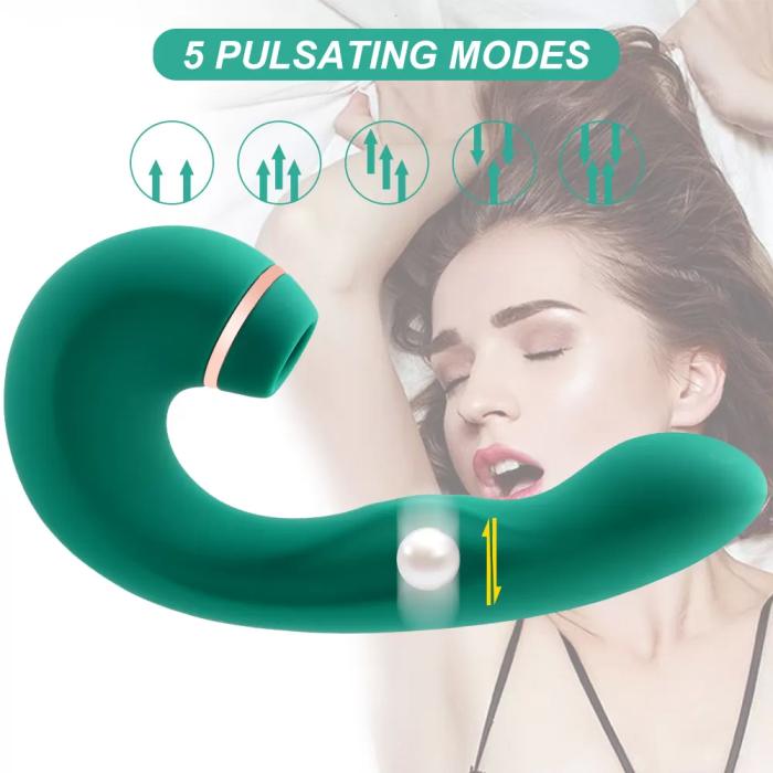 PRIME TOYS Pulse Vajinal Tapping Titreşimli G-Spot Uyarıcı ve Klitoris Emiş Güçlü 3 in 1 Vibratör