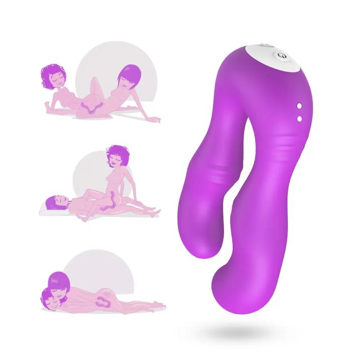 SERAPH Strapless Çift Taraflı G Spot Çatal Vibratör - Mor