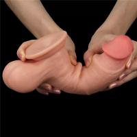 Tam Testisli Hareketli Deri Ultra Yumuşak Çift Katmanlı Penis 19.5 CM - Sliding Skin Dual Layer Dong Whole Testicle