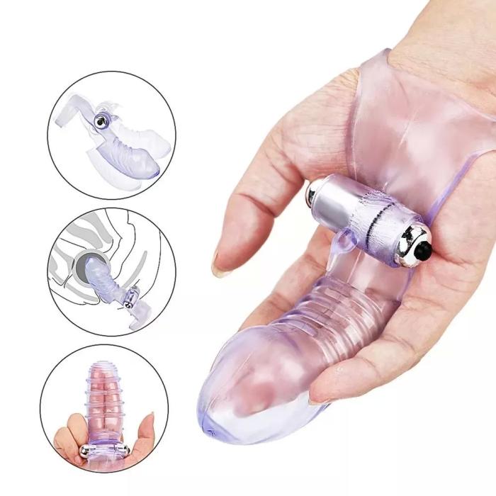 TINY FINGER Parmağa Takılabilir Klitoris ve G-Spot Uyarıcı 2 in 1 Vibratör