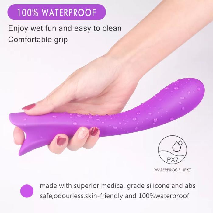 TOP Anal ve G Nokta Uyarıcı Su Geçirmez Wand Massager Vibratör Dildo