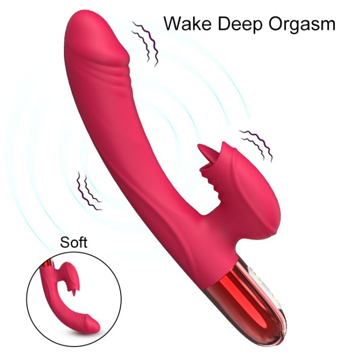 V2 - Şarjlı Akıllı Isıtma Özellikli Güçlü Titreşimli G-Spot ve Klitoris Uyarıcı 2 in 1 Yapay Penis Rabbit Vibratör