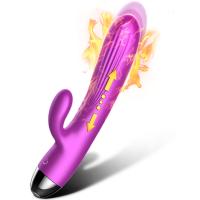 X7 - Şarjlı Akıllı Isıtmalı ve Manyetik İleri Geri Hareketli Güçlü Titreşimli G-Spot ve Klitoris Uyarıcı 2 in 1 Vibrator