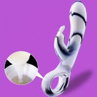 ZERA Tutma Aparatlı Klitoris ve G-Spot Uyarıcı 2 in 1 Rabbit Vibratör